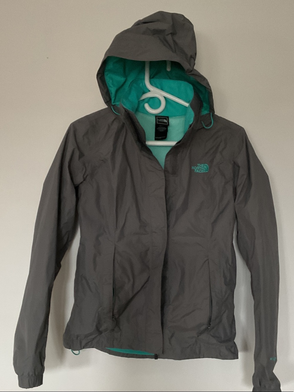 The North Face Women's Gray Utility Jacket with Teal Lining
